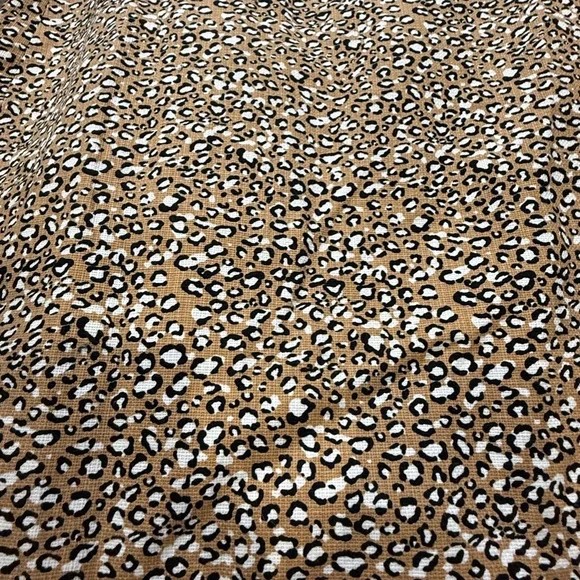 J. Crew Factory Basketweave Sheath Dress, Animal Print Women's Dress, Size 10 - Picture 2 of 14